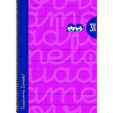 Bloc Espiral A4 Liso 90g | Lamela | Cartón | Formato A4 | Pack 5 Unidades